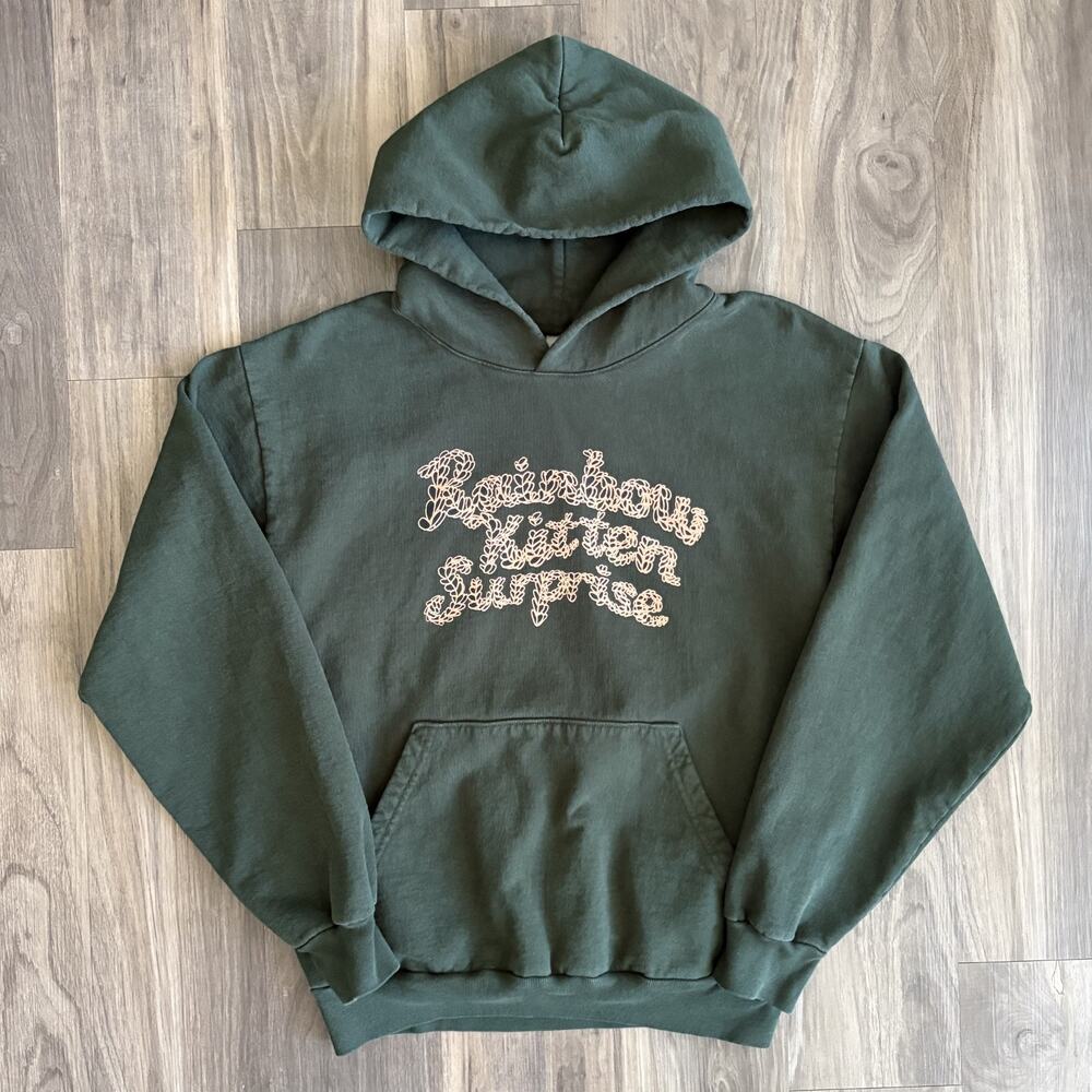 Rainbow Kitten Surprise Hoodie Size M New Years Eve Atlanta GA 2022 Green RARE